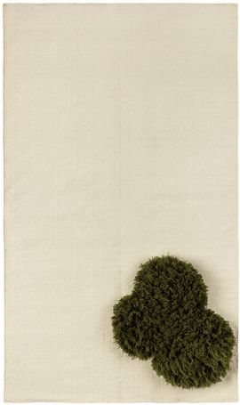 Mush Studios Mush Studios Beige & Green Small Echo Rug