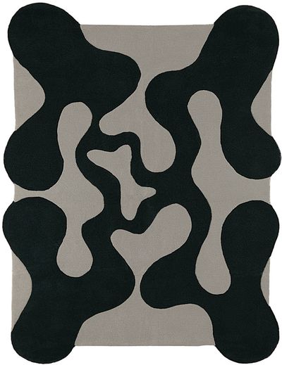 Mush Studios Mush Studios SSENSE Exclusive Blue & Black Large Oops Rug