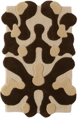 Mush Studios Mush Studios SSENSE Exclusive Brown Small Blot Rug