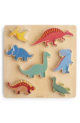 Mushie Mushie Wood Dinosaur Puzzle