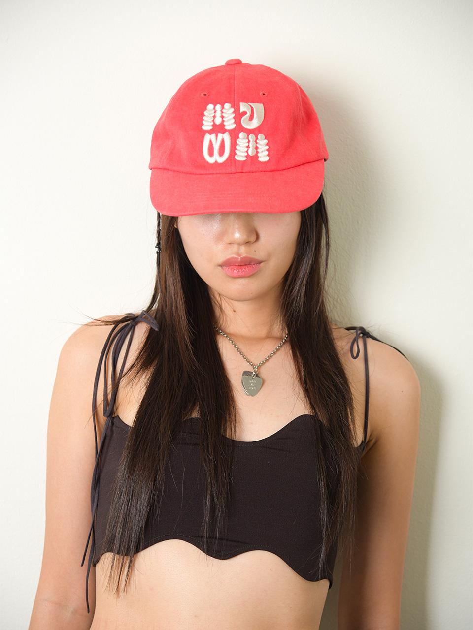 muwm Washed Goofy Cap (Red)