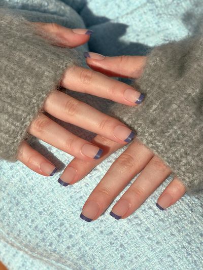 MUZMAK Resilient Nail Tip Blueberry Pie (Regular Square)
