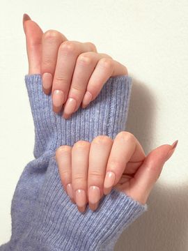 MUZMAK Resizable Nail Tip Cafe WHITE (beige)