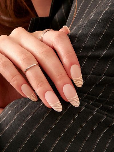 MUZMAK Resizable Nail Tip Grevy French (beige)