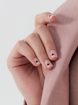 MUZMAK Resizable Nail Tip Heart Pin (Short Square)