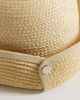 My Accessories My Accessories 2 way straw sailor hat and bucket hat in natural-Neutral - 2