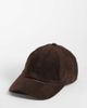 My Accessories My Accessories baseball cap in chocolate faux suede-Brown - 1