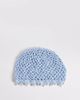 My Accessories My Accessories beanie with faux pearl fringe trim in baby blue - 2