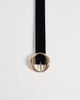 My Accessories My Accessories belt in black velvet with gold oval buckle - 3