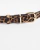 My Accessories My Accessories belt in leopard with gold buckle-Brown - 3