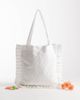 My Accessories My Accessories broderie anglais ruffle tote bag in white - 2