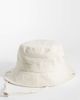 My Accessories My Accessories bucket hat with toggle in cream-White - 1