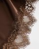 My Accessories My Accessories contrast lace trim bandana belt in brown - 2