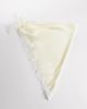 My Accessories My Accessories contrast lace trim bandana belt in cream-White - 1