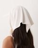 My Accessories My Accessories cotton blend cap bandana in beige-Neutral - 2