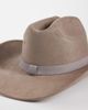 My Accessories My Accessories cowboy hat in stone faux suede-Neutral - 2