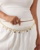 My Accessories My Accessories curve coin chain belt in gold - 1