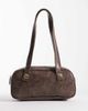 My Accessories My Accessories distressed east-west shoulder bag in brown - 1