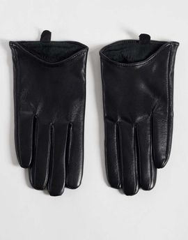 My Accessories My Accessories faux leather driving gloves in black