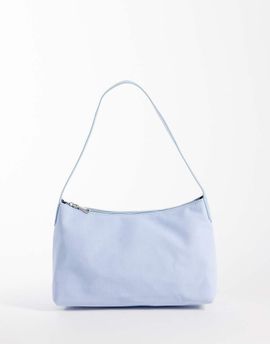 My Accessories My Accessories faux suede slouchy shoulder bag in blue