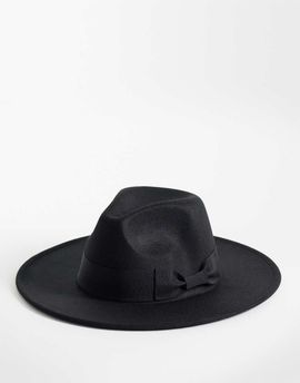 My Accessories My Accessories fedora hat in black felt