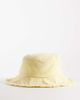 My Accessories My Accessories frayed edge bucket hat in butter yellow - 1