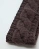 My Accessories My Accessories headband in chocolate cable knit-Brown - 3