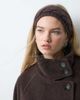 My Accessories My Accessories headband in chocolate cable knit-Brown - 4