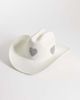 My Accessories My Accessories heart patch cowboy hat in off white - 1