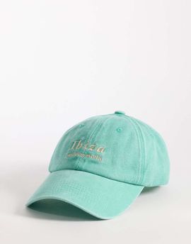 My Accessories My Accessories Ibiza washed cap in mint-Green