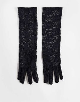 My Accessories My Accessories long party gloves in black lace