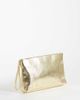 My Accessories My Accessories metallic clutch bag in gold - 3