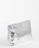My Accessories My Accessories metallic clutch bag in silver - 2