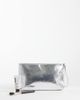 My Accessories My Accessories metallic clutch bag in silver - 3