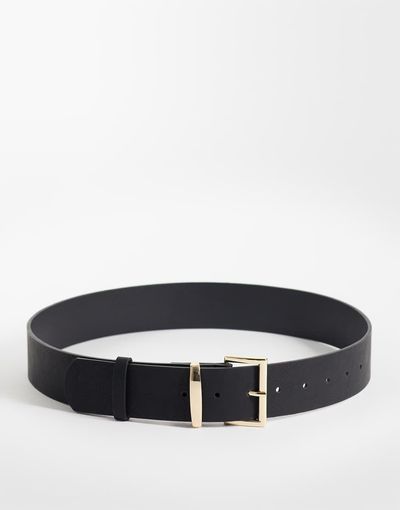 My Accessories My Accessories minimal classic belt in black
