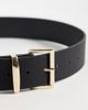 My Accessories My Accessories minimal classic belt in black - 2