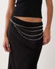 My Accessories My Accessories multi-row chain belt in silver - 1