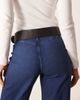 My Accessories My Accessories oversized buckle circle hip belt in black and gold - 3
