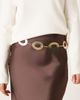 My Accessories My Accessories oversized oval chain belt in gold tone - 1