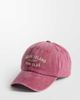 My Accessories My Accessories Rhode Island washed cap in burgundy-Red - 1