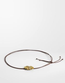My Accessories My Accessories rope belt with statement flower in brown