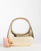 My Accessories My Accessories round metal handheld clutch purse in gold tone - 2