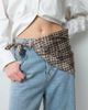 My Accessories My Accessories scarf belt in brown check print - 4