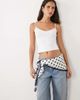 My Accessories My Accessories scarf belt in cream and black polkadot print-Multi - 1