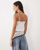 My Accessories My Accessories scarf belt in cream and black polkadot print-Multi - 3