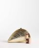My Accessories My Accessories shell metal clutch bag in gold - 2