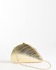 My Accessories My Accessories shell metal clutch bag in gold - 4
