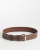 My Accessories My Accessories silver-tone studded belt in brown - 1