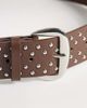 My Accessories My Accessories silver-tone studded belt in brown - 2