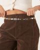 My Accessories My Accessories square chain belt in mixed silver and gold tones-Multi - 1